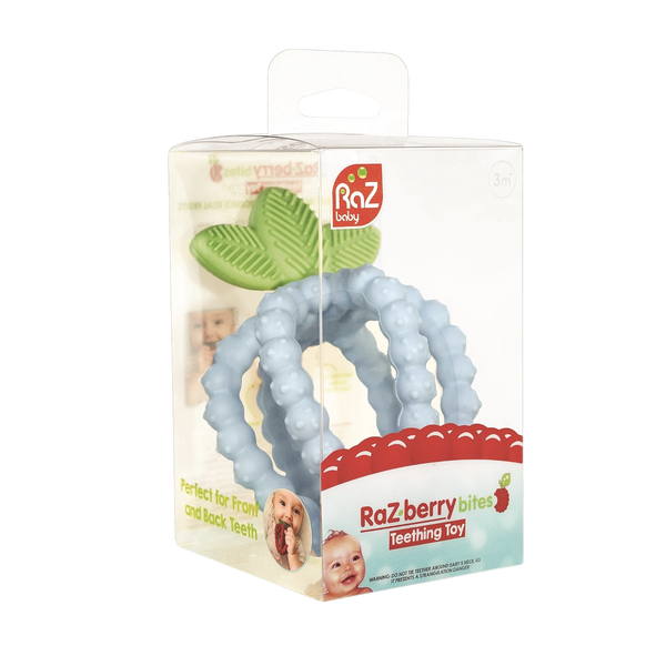 RaZberry Bites Teething Toy - Blue - HoneyBug 