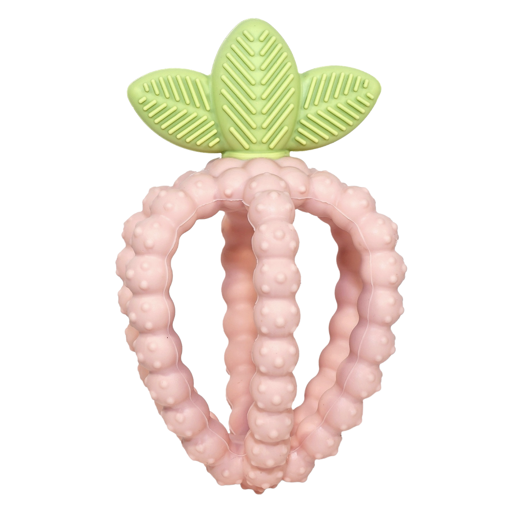 RaZberry Bites Teething Toy - Pink - HoneyBug 