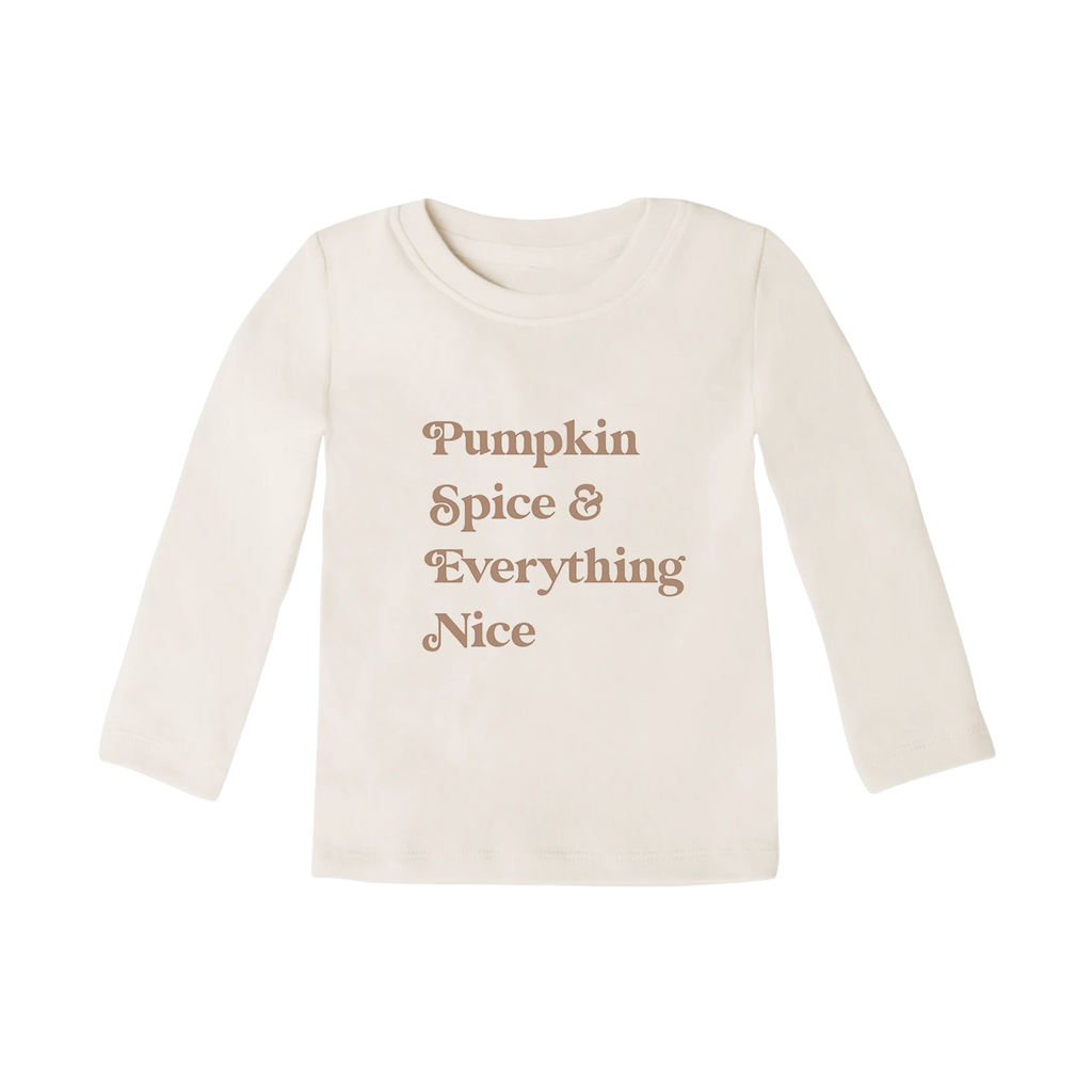 Pumpkin Spice Long Sleeve Toddler Shirt - HoneyBug 