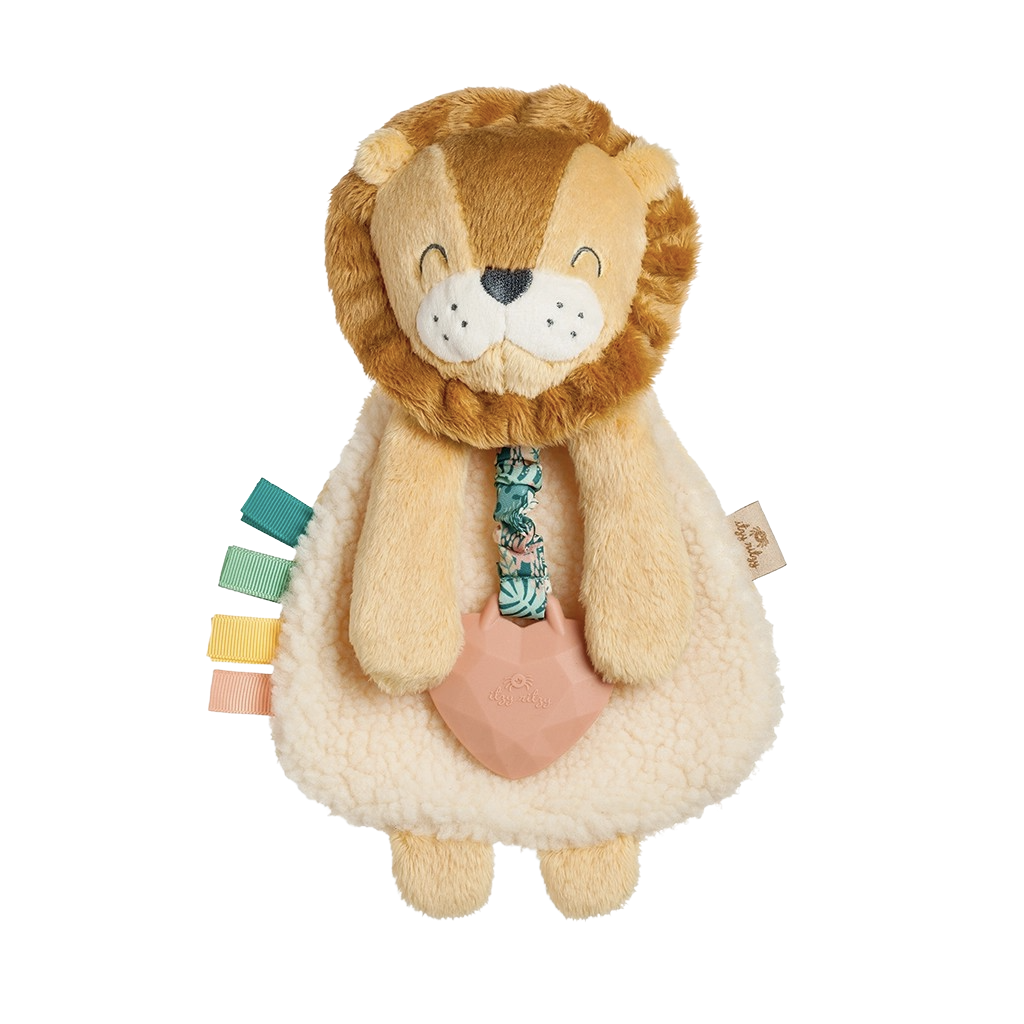 Itzy Lovey™ Lion Plush with Silicone Teether Toy - HoneyBug 