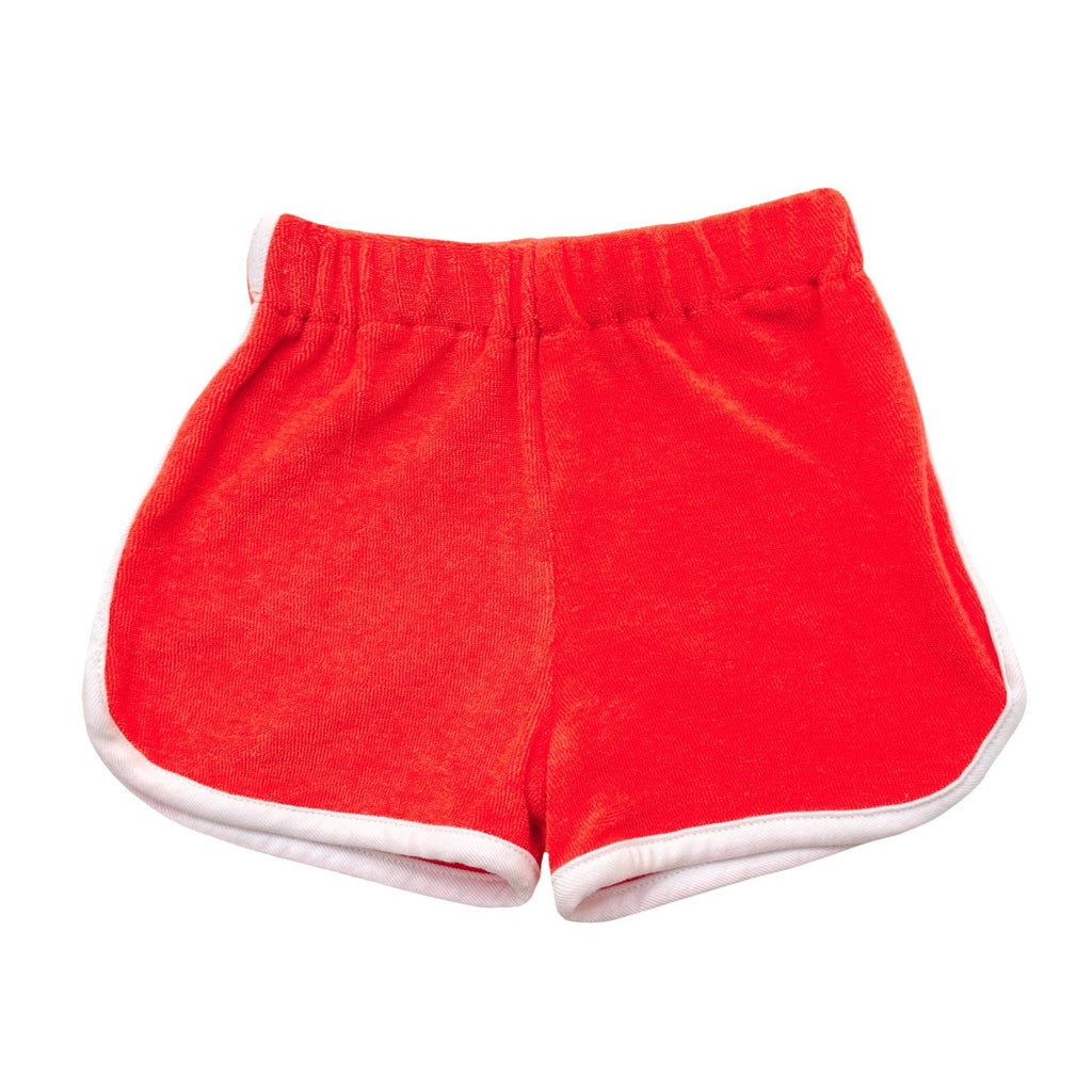 70s Jogger Shorts — Tomato - HoneyBug 