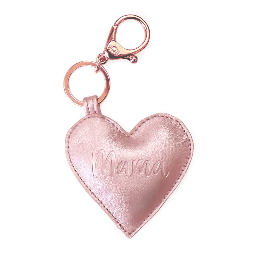 Mama Heart Diaper Bag Charm Keychain - HoneyBug 
