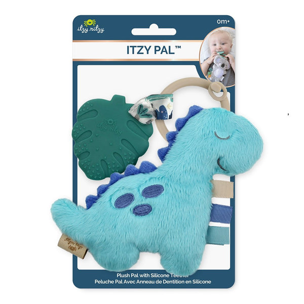 Itzy Pal™ Plush + Teether - Dino - HoneyBug 