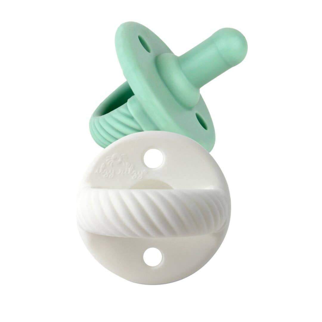 Mint Cable Sweetie Soother - 2 Pack - HoneyBug 