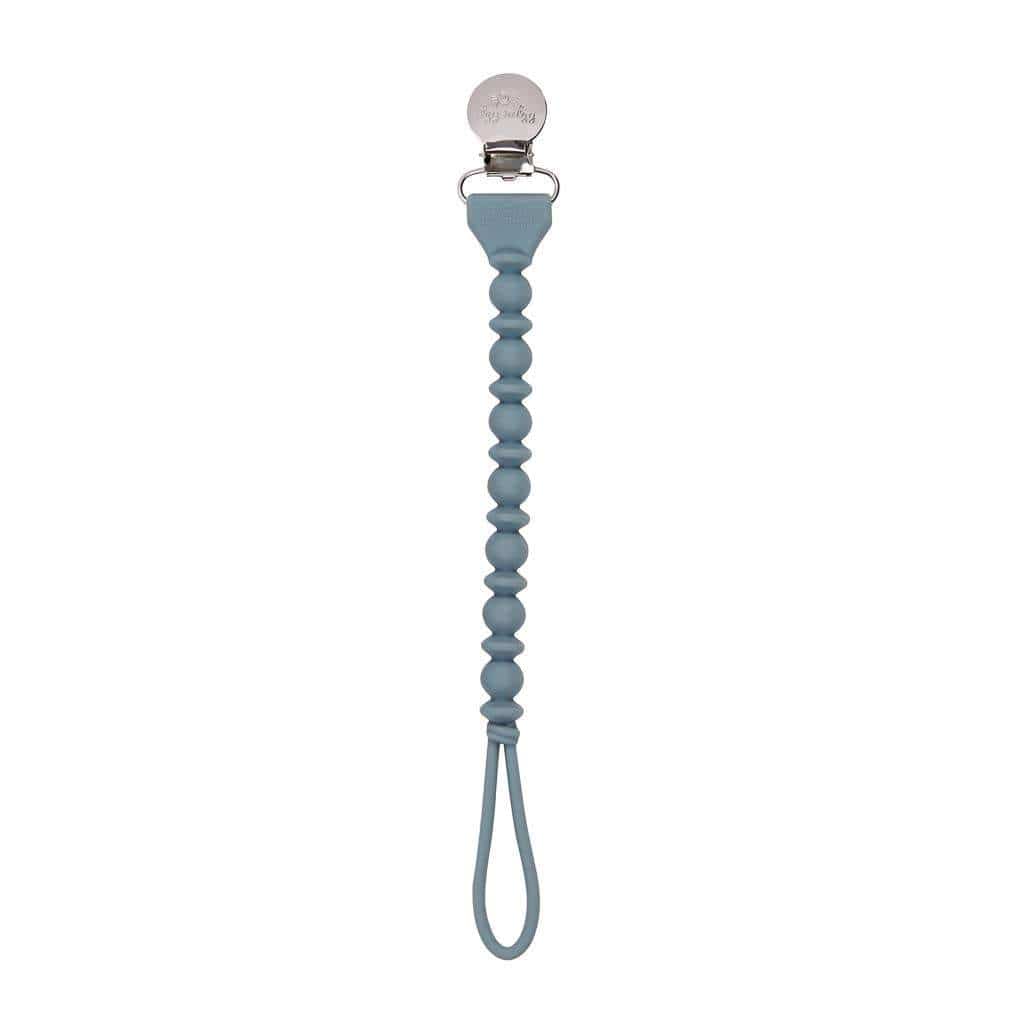 Storm  Sweetie Strap Pacifier Clip Gray - HoneyBug 