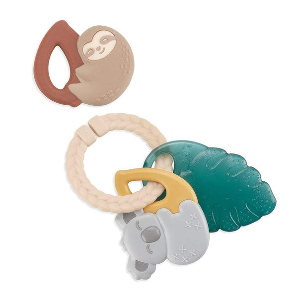 Tropical Itzy Keys™ Textured Ring with Teether + Rattle - HoneyBug 