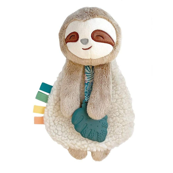 Itzy Lovey™ Sloth Plush with Silicone Teether Toy - HoneyBug 