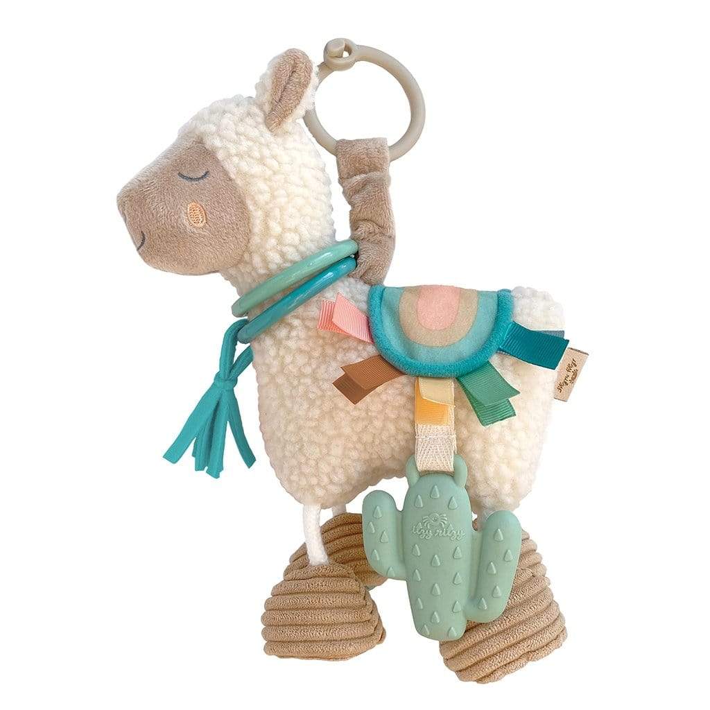 Link & Love™ Llama Activity Plush Silicone Teether Toy - HoneyBug 