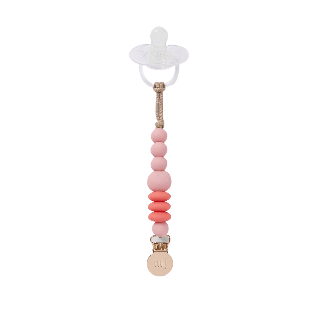 Rose Mini Pacifier Clip - HoneyBug 