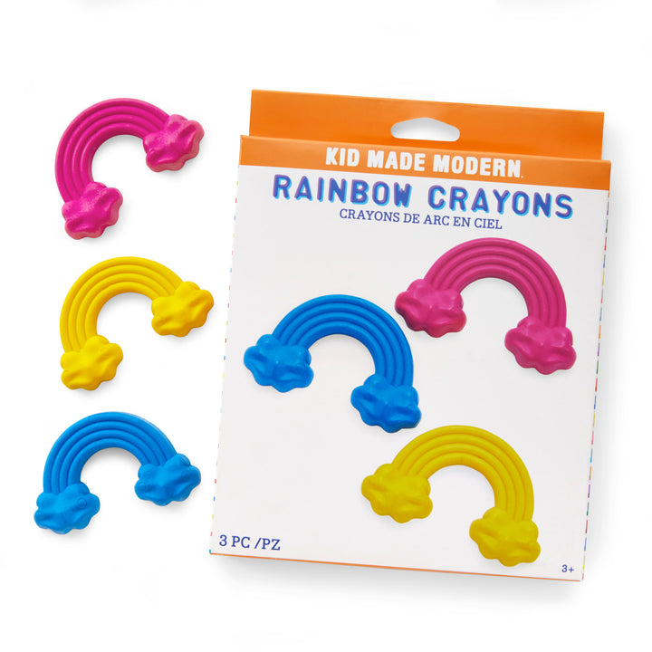 Set of 3 Rainbow Crayons - HoneyBug 