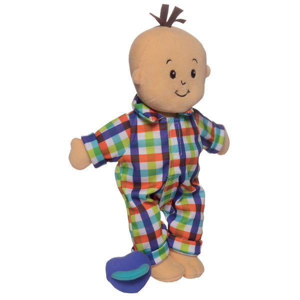 Wee Baby Fella Peach with Brown Hair by Manhattan Toy - HoneyBug 