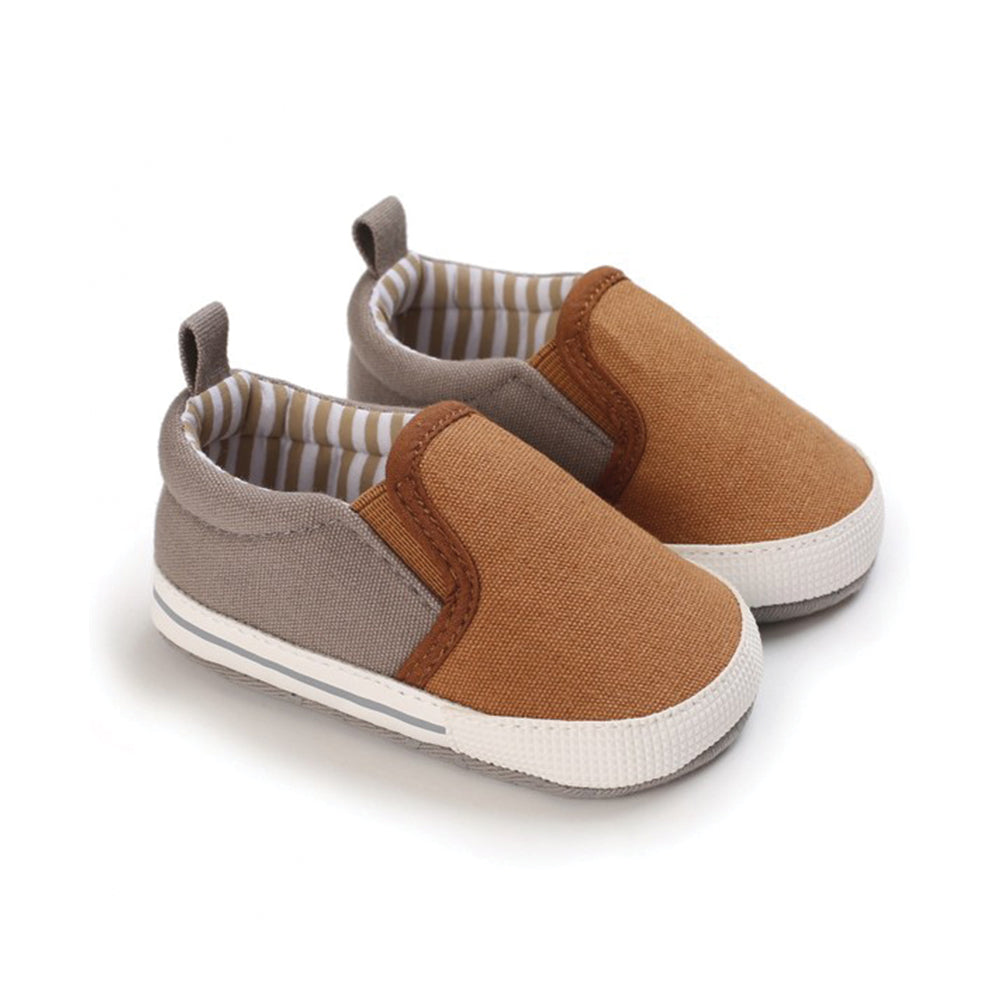 Infant/Toddler Soft Sole Slip-On Sneaker - Camel - HoneyBug 