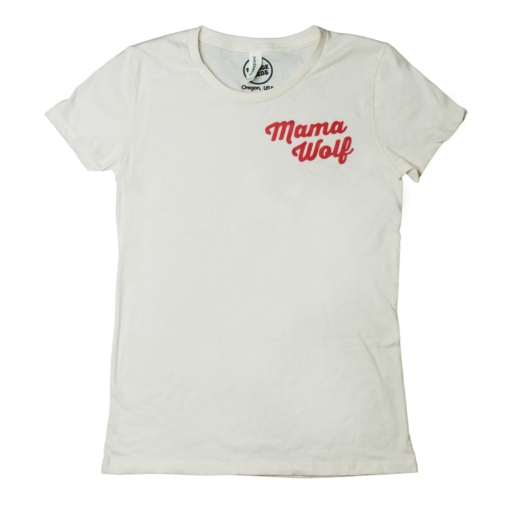 Mama Wolf Women's Tee - Cream - HoneyBug 
