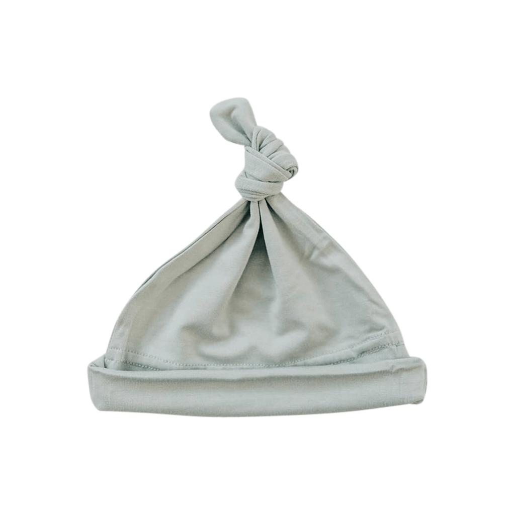 Sage Newborn Knot Hat - HoneyBug 
