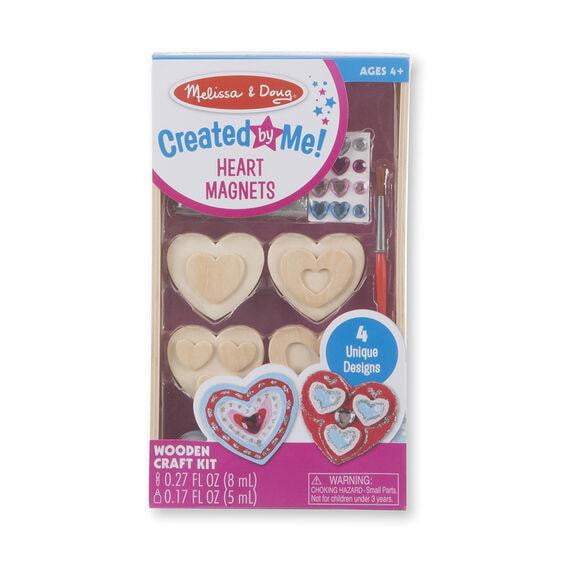 Created by Me! Heart Magnets Wooden Craft Kit - HoneyBug 