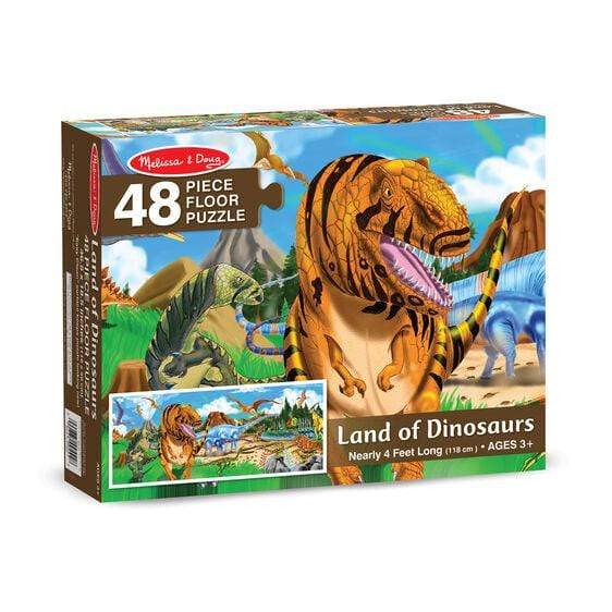 Land of Dinosaurs Floor Puzzle - 48 Pieces - HoneyBug 