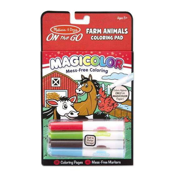 Magicolor - On the Go - Farm Animals Coloring Pad - HoneyBug 