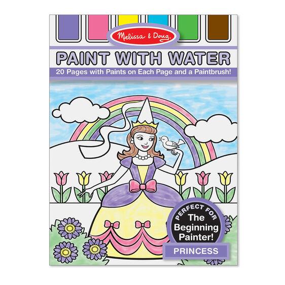 My First Paint With Water Kids' Art Pad With Paintbrush - Princess - HoneyBug 
