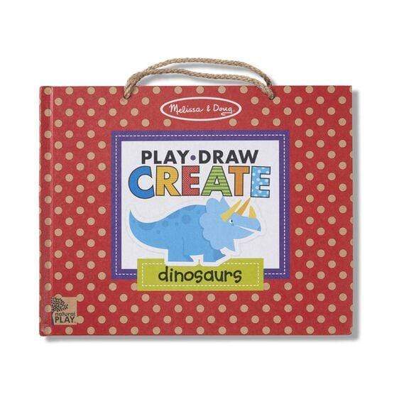 Natural Play: Play, Draw, Create Reusable Drawing & Magnet Kit - Dinosaurs - HoneyBug 