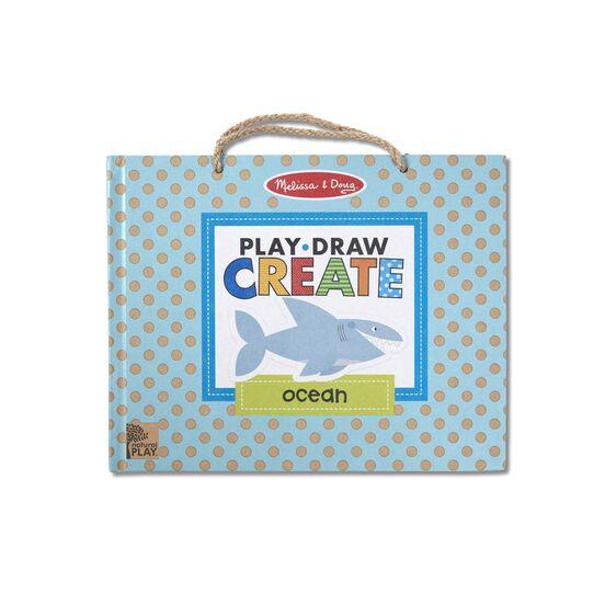 Natural Play: Play, Draw, Create Reusable Drawing & Magnet Kit - Ocean - HoneyBug 
