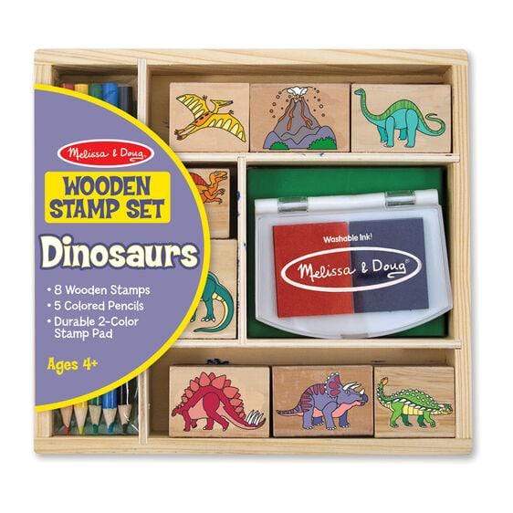 Wooden Stamp Set - Dinosaurs - HoneyBug 