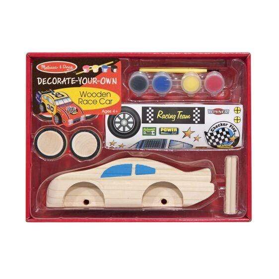 Decorate-Your-Own Wooden Race Car - HoneyBug 