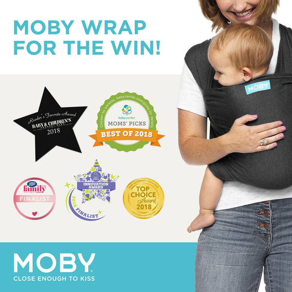 Moby Wrap Evolution - Charcoal - HoneyBug 