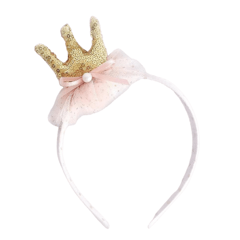 Sequin Crown Headband - HoneyBug 