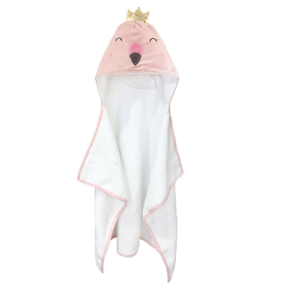 Flamingo Baby Terry Towel - HoneyBug 