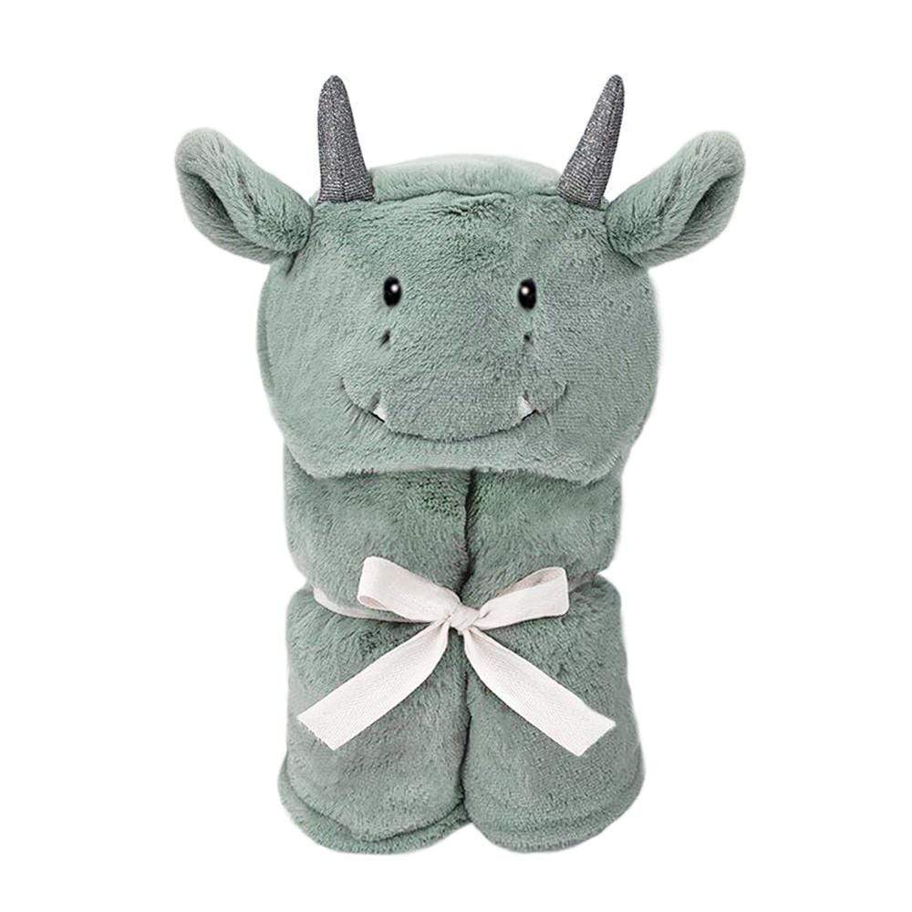 Dax Dragon Plush Hooded Blanket - HoneyBug 