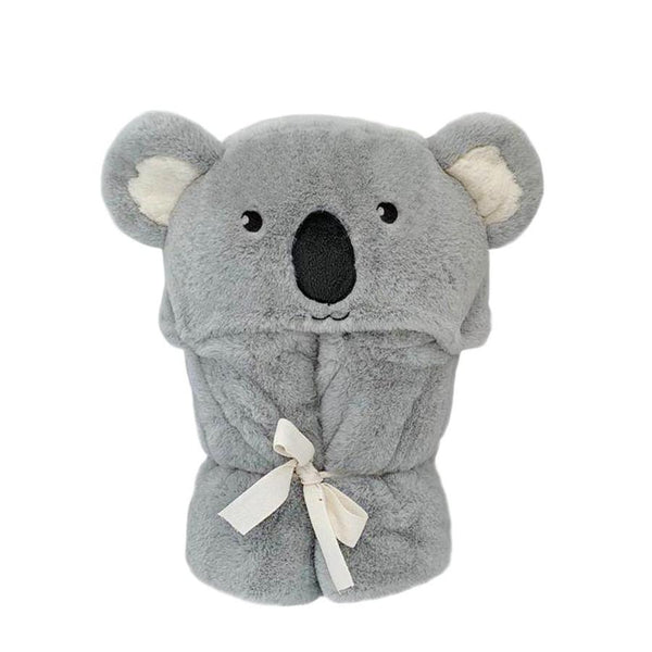Koala Plush Hoodded Blanket - HoneyBug 