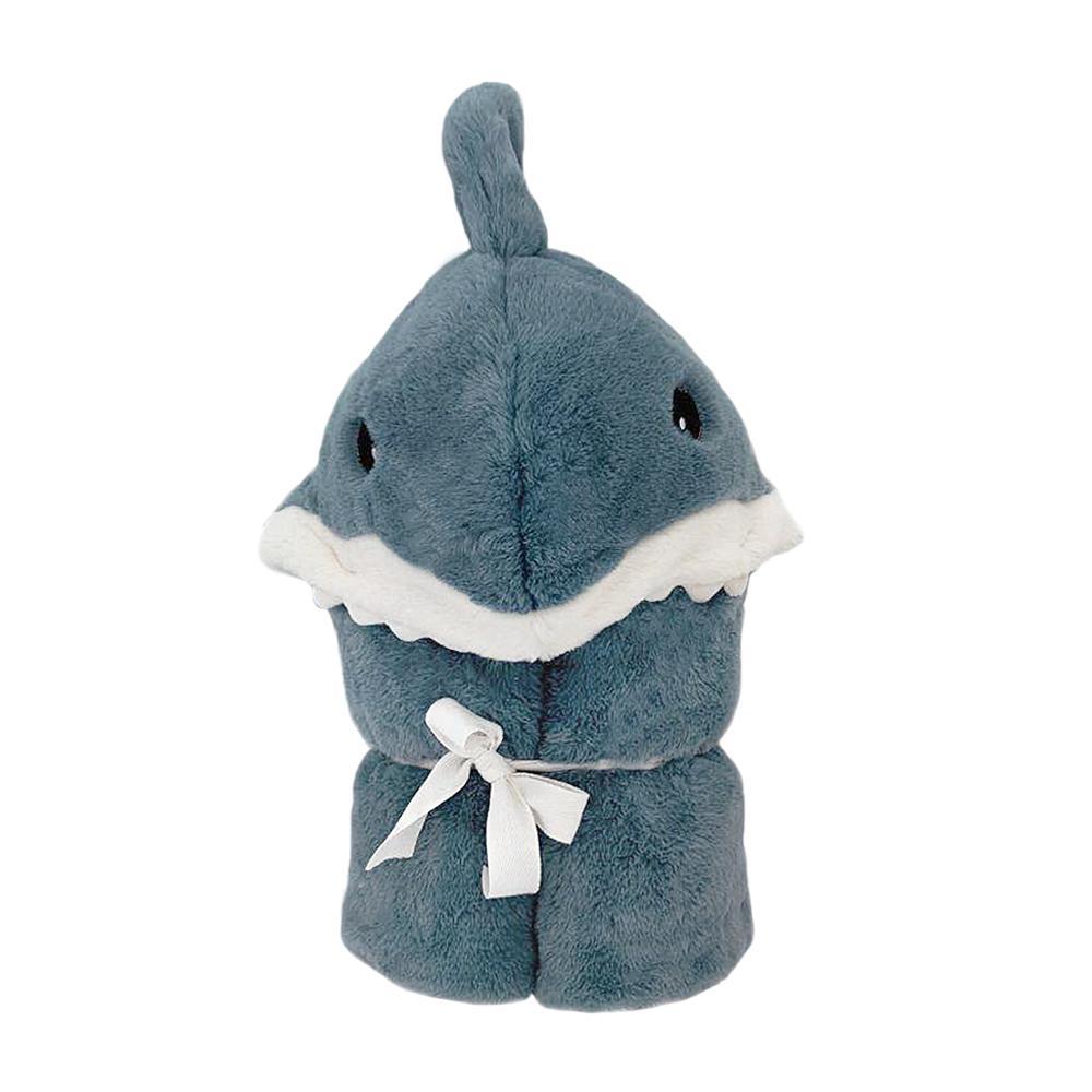 Seaborn Shark Plush Hoodded Blanket - HoneyBug 