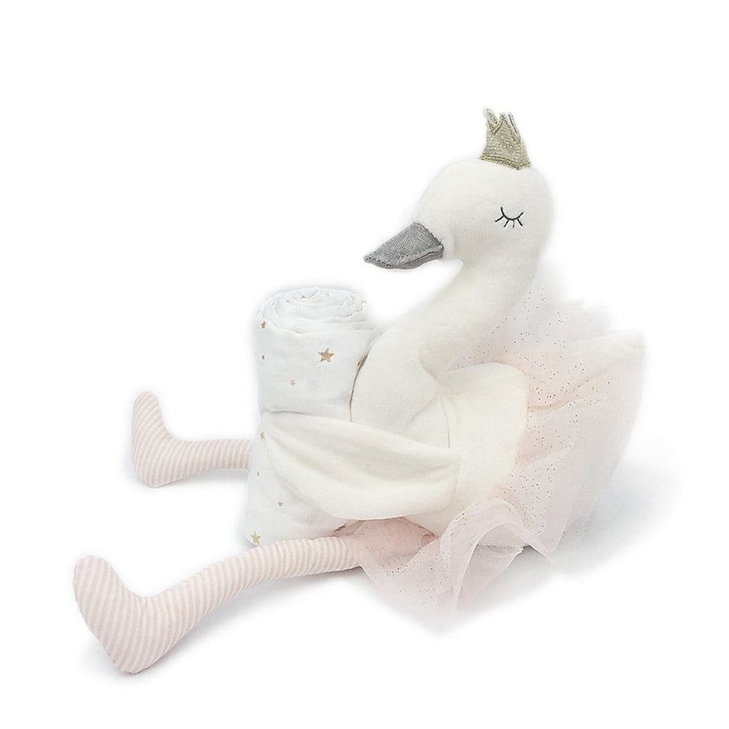 Selene Swan Baby Plush Gift Set - HoneyBug 