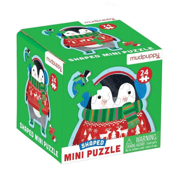 Winter Penguin Shaped Mini Puzzle - HoneyBug 