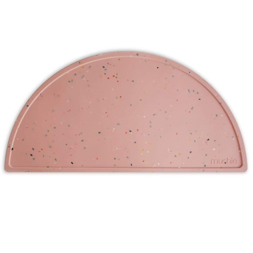 Silicone Place Mat (Powder Pink Confetti) - HoneyBug 