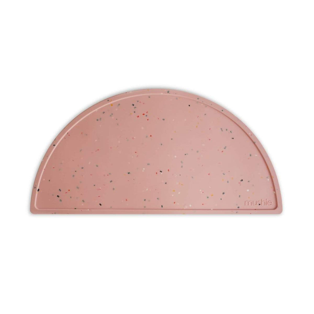 Silicone Place Mat (Powder Pink Confetti) - HoneyBug 