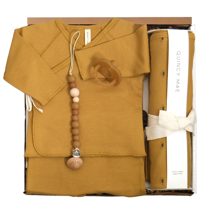 Quincy Mae Modern Babe Gift Box - Ochre - HoneyBug 