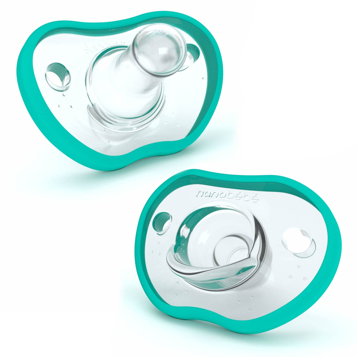 Apple Pacifier Flexy Pacifiers - Teal – HoneyBug