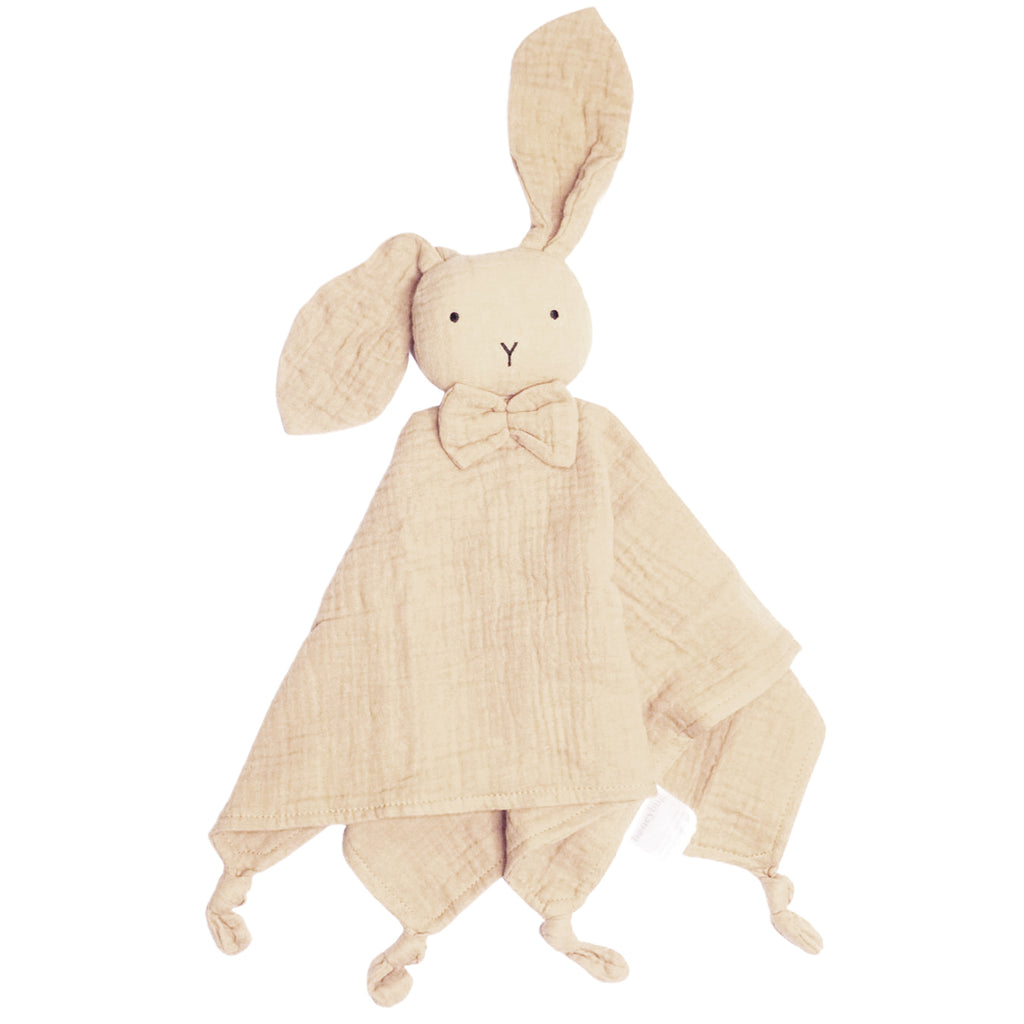 Organic Cotton Muslin Bunny Lovey Natural HoneyBug