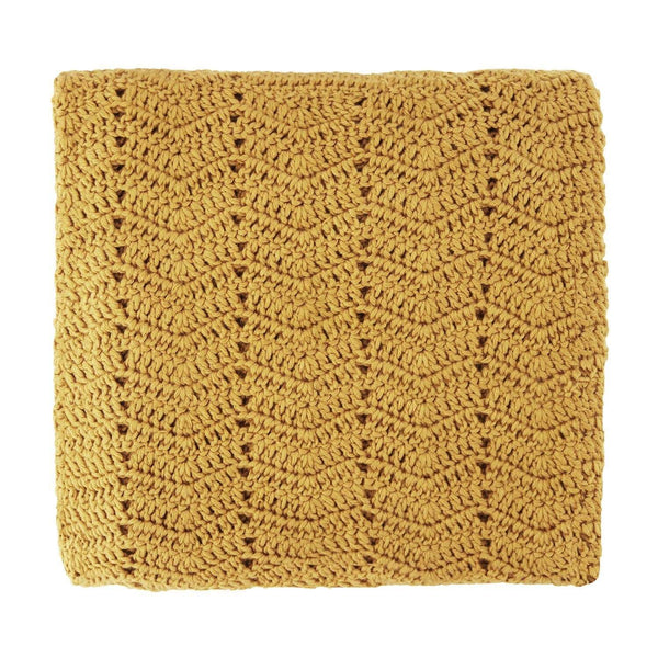 Handmade | Artisan Crocheted | Baby Blanket | Turmeric - HoneyBug 