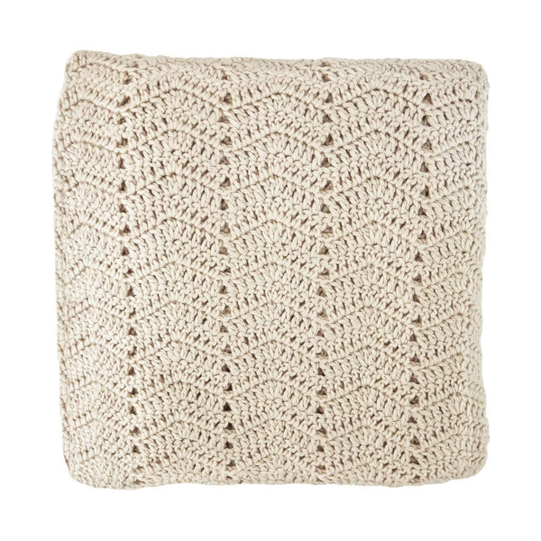 Handmade | Artisan Crocheted | Baby Blanket | Vanilla - HoneyBug 