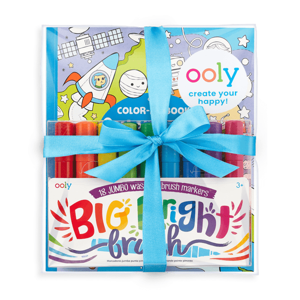 Big & Bright Outer Space Coloring Pack - HoneyBug 