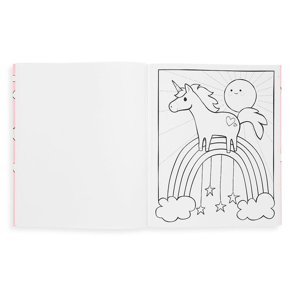 Color-in' Book: Enchanting Unicorns - HoneyBug 