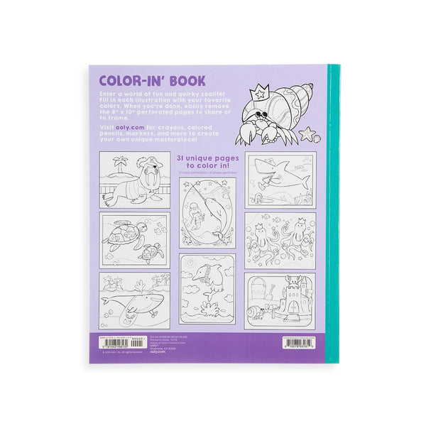 Color-in' Book: Outrageous Ocean - HoneyBug 