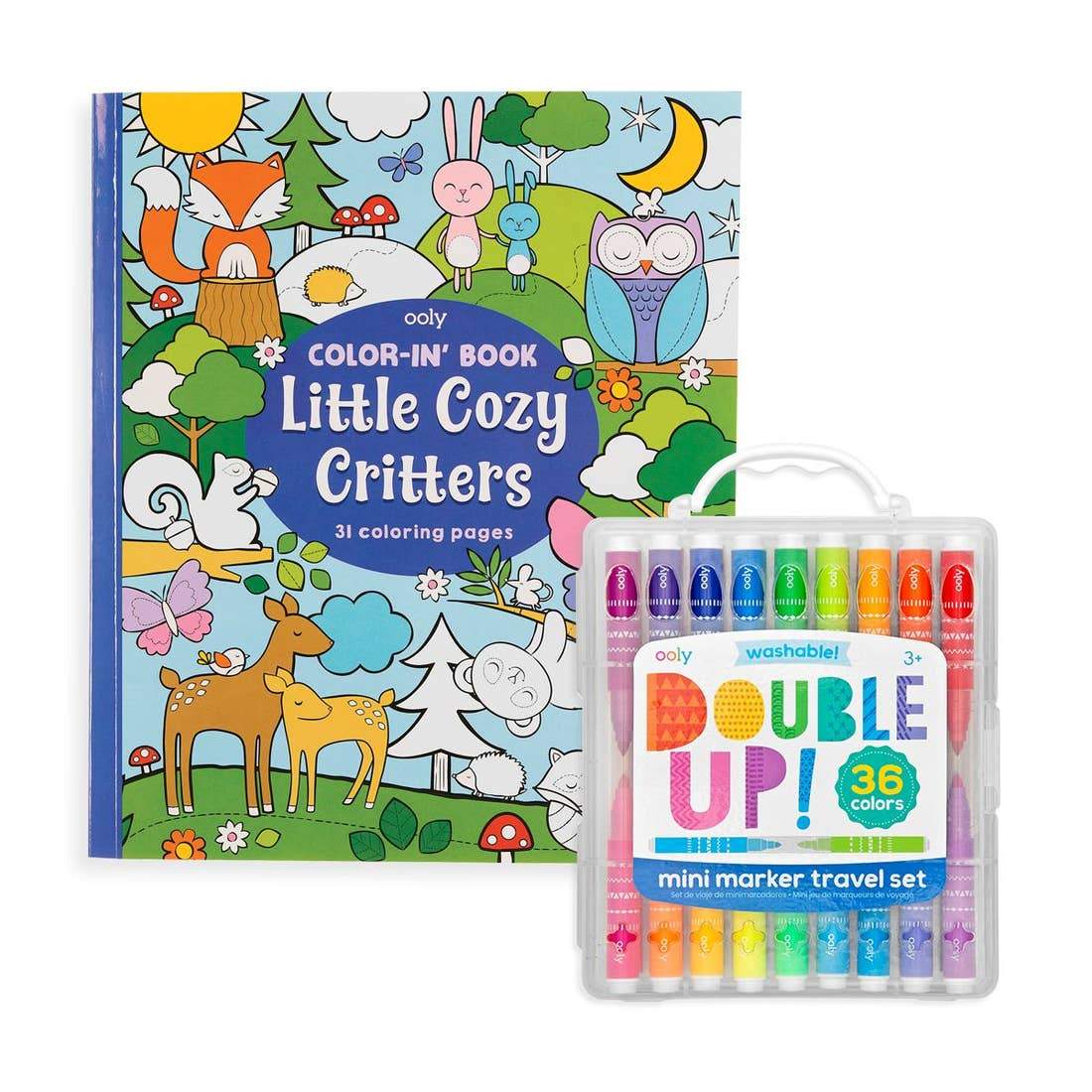 Double Up & Cozy Critters Coloring Pack - HoneyBug 