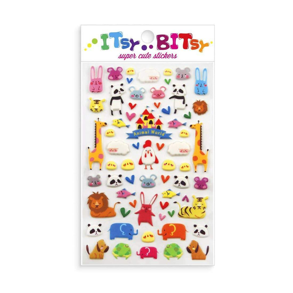 Itsy Bitsy Stickers - Animal World - HoneyBug 