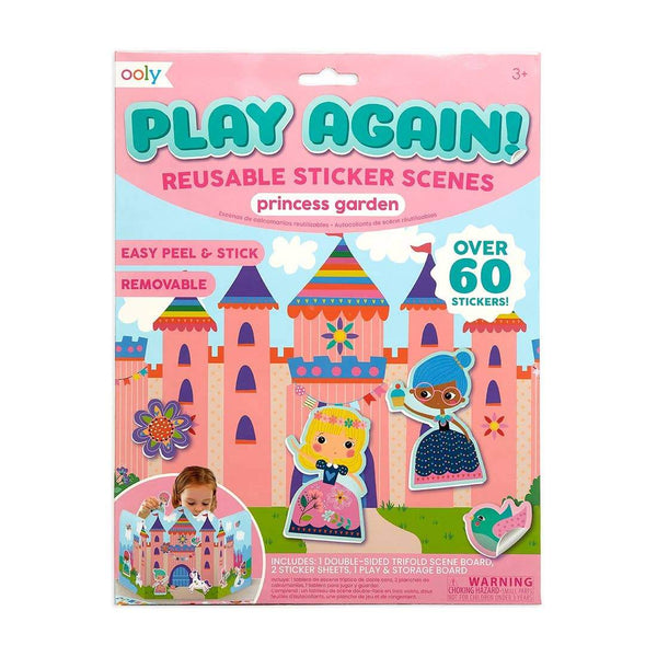 Play Again! Reusable Sticker Scenes: Princess Garden - HoneyBug 