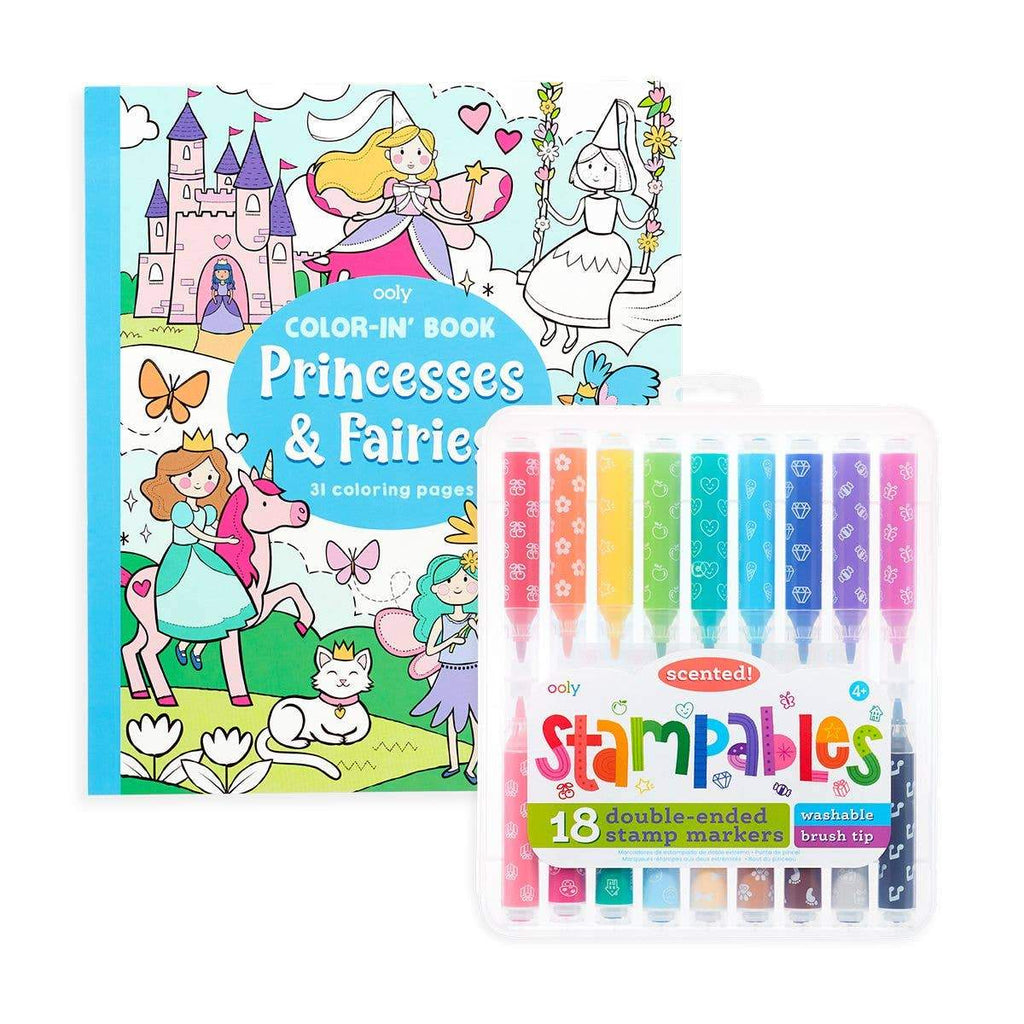 Princesses & Fairies Stampables Coloring Pack - HoneyBug 