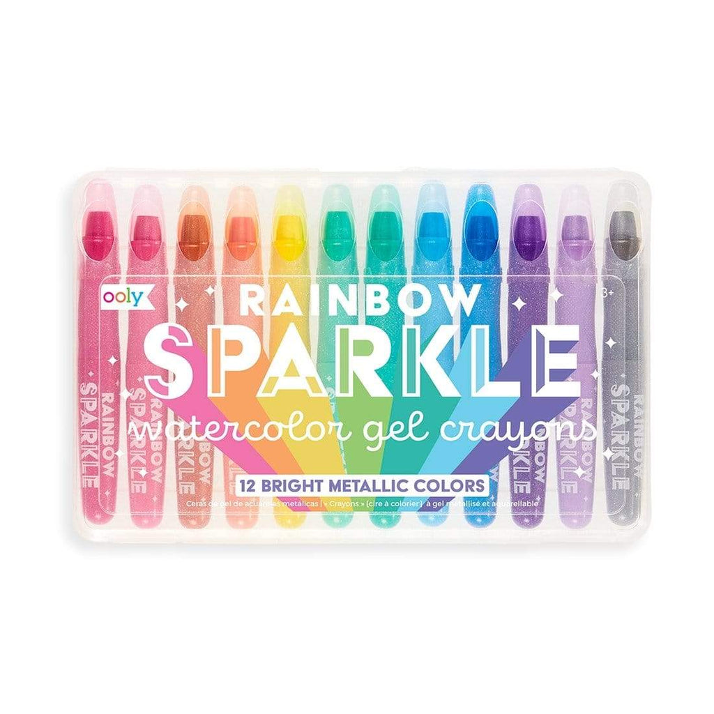 Rainbow Sparkle Metallic Gel Crayons - HoneyBug 