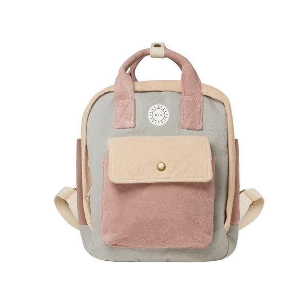 Mini Backpack  | Terry Colorblock - HoneyBug 